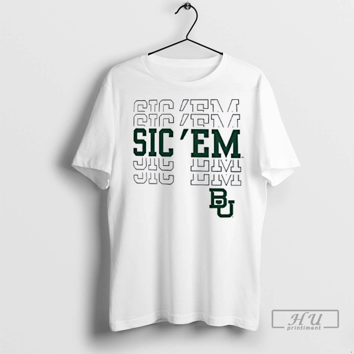 Officials Baylor Bears Ivory Sic Em T Shirt Sweatshirt