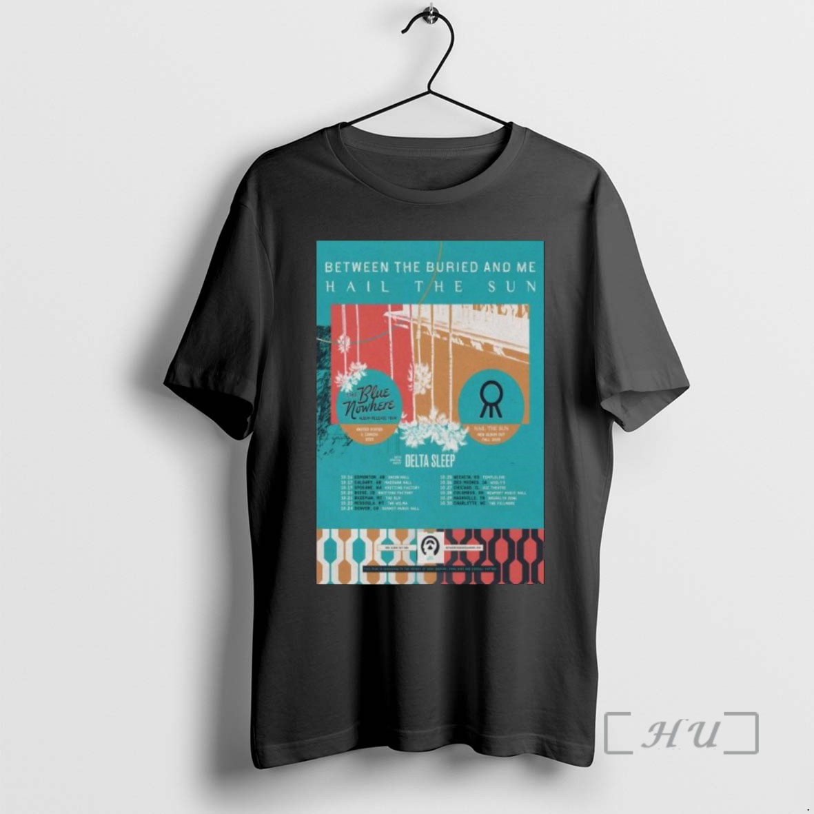 Officials Between The Buried And Me The Blue Nowhere Album Release Tour 2025 Long Sleve Shirts Sweater Hoodie