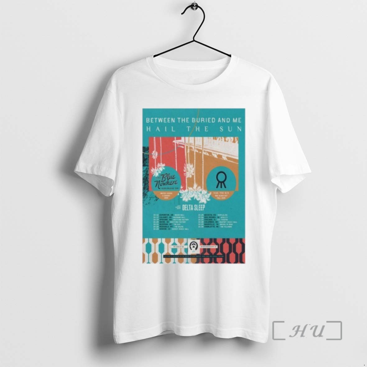 Officials Between The Buried And Me The Blue Nowhere Album Release Tour 2025 T Shirts Sweater Hoodie