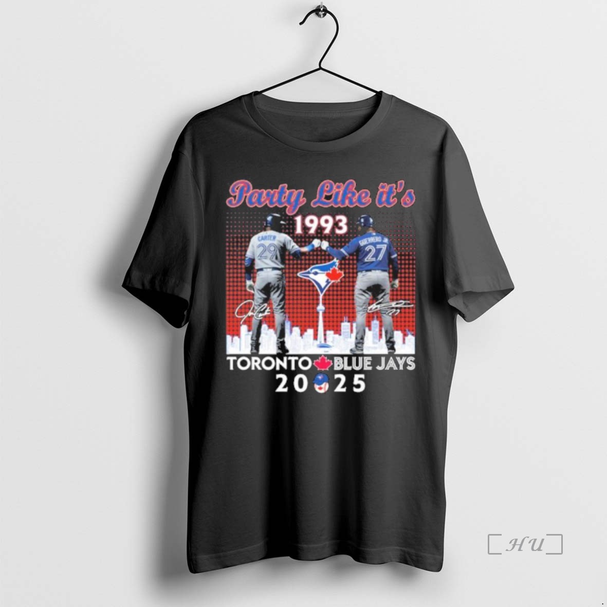 Officials Blue Jays Carter Party Like Its 1993 Guerrero 2025 T Shirt Sweater Hoodie
