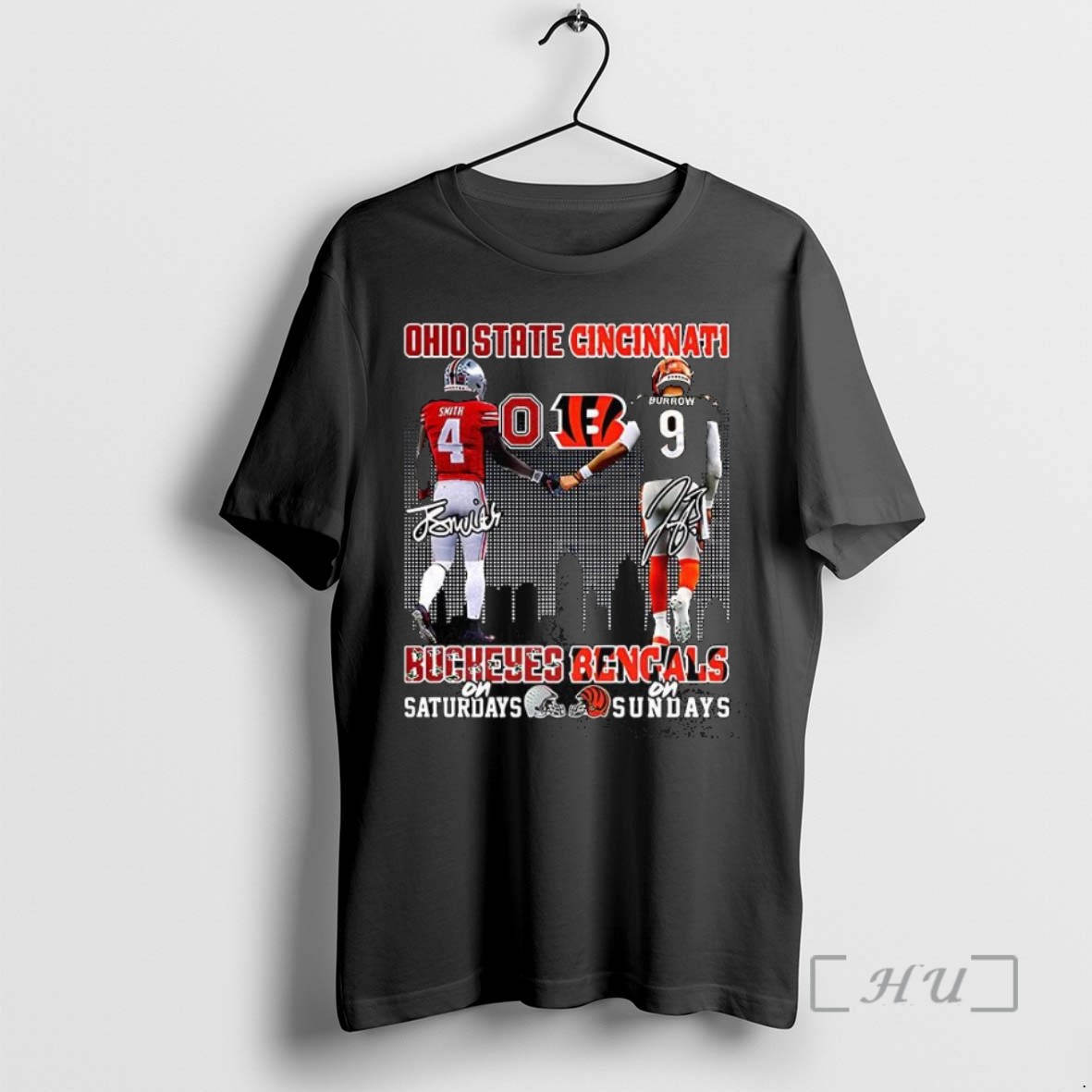 Officials Brian Smith Ohio State Buckeyes On Saturdays And Joe Burrow Cincinnati Bengals On Sundays Signature T Shirt Sweater Hoodie