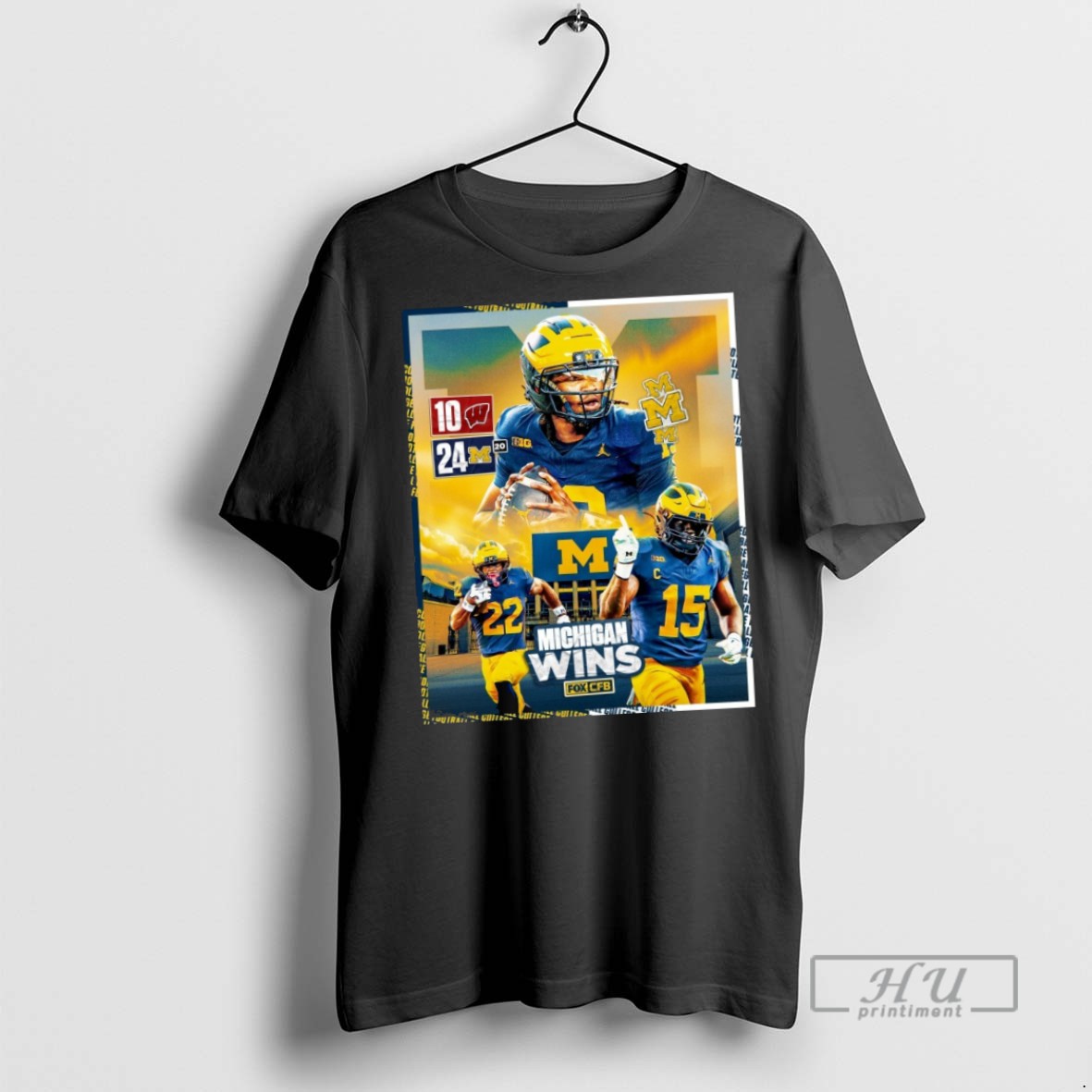 Officials Bryce Underwood And Justice Haynes Michigan Wolverines Vs Wisconsin Badgers Final Score 24 10 T Shirt Sweatshirt