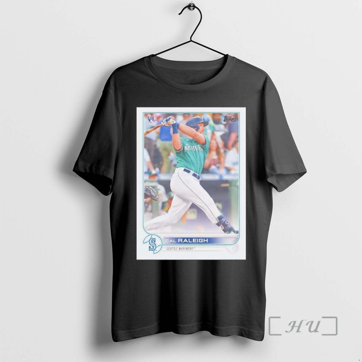 Officials Cal Raleigh Batting Card Mariners Superstar Tee Shirt Sweater Hoodie