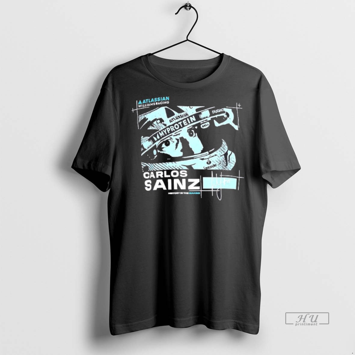 Officials Carlos Sainz Atlassian Williams Racing F1 Tee Shirt Sweater Hoodie