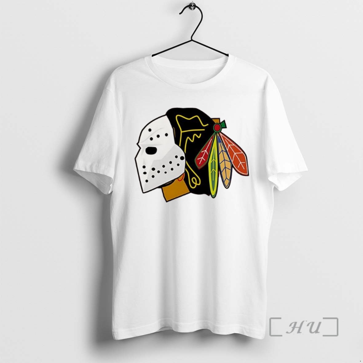 Officials Chicago Blackhawks Hockey Mask Color Shirts Sweater Hoodie