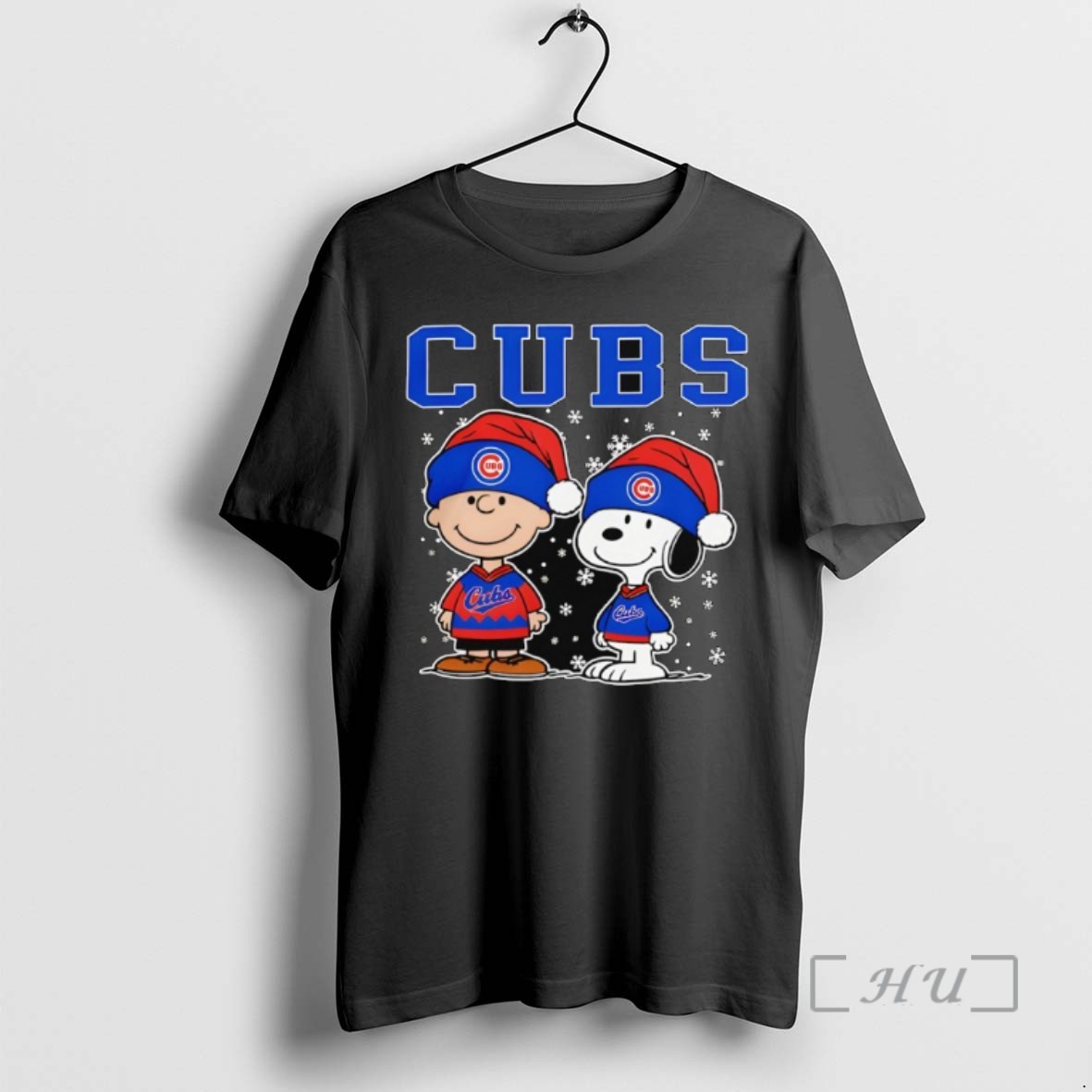 Officials Chicago Cubs Holiday Snoopy Charlie Brown Christmas Tee Sweater Hoodie