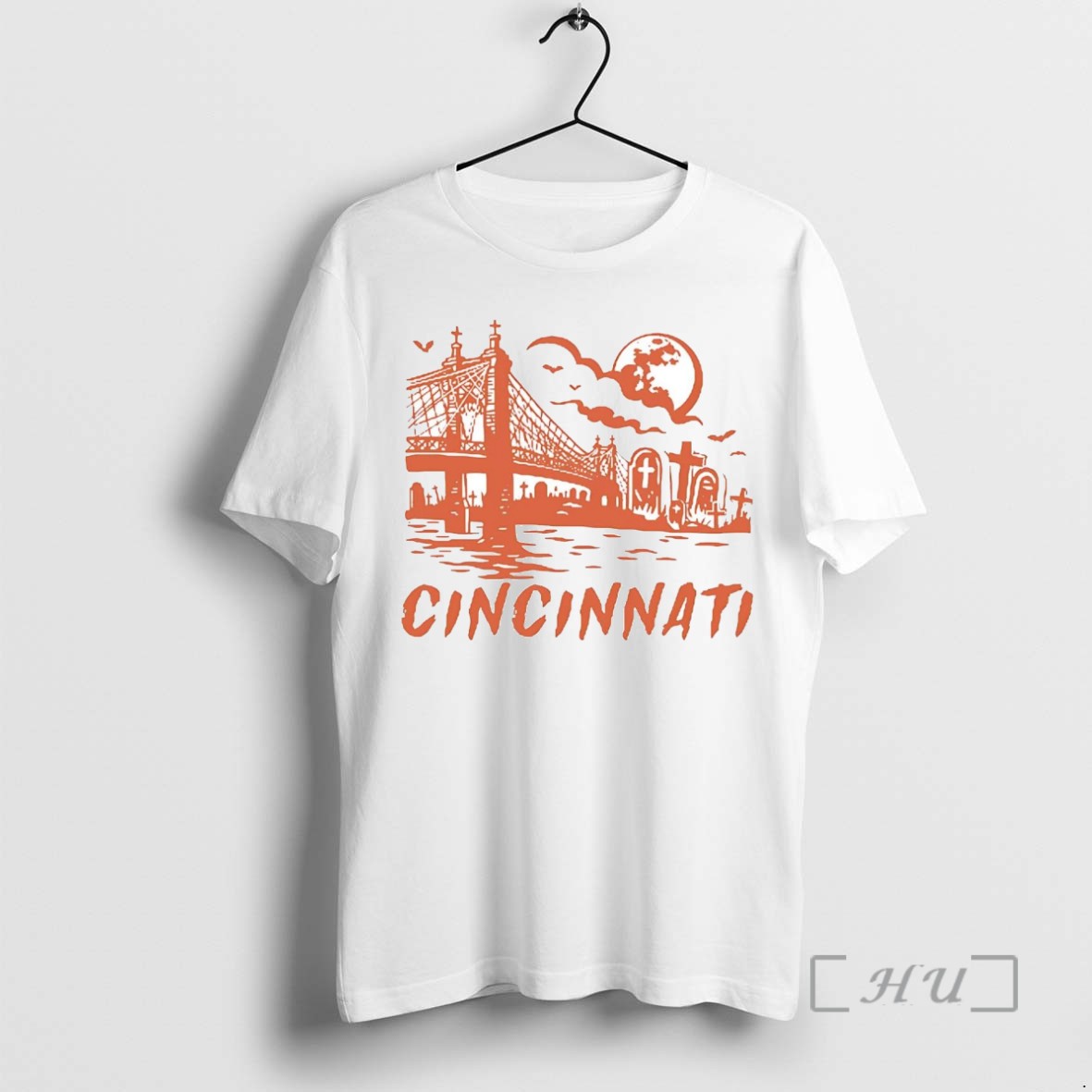 Officials Cincinnati Downtown Spooky Halloween Tee Shirt Sweater Hoodie