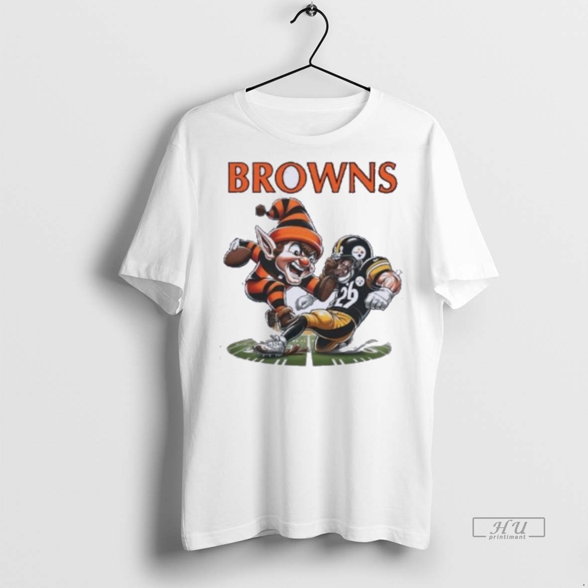 Officials Cleveland Browns Vs Pittsburgh Steelers Mascot Rivalries 2025 Tee Shirt Sweater Hoodie
