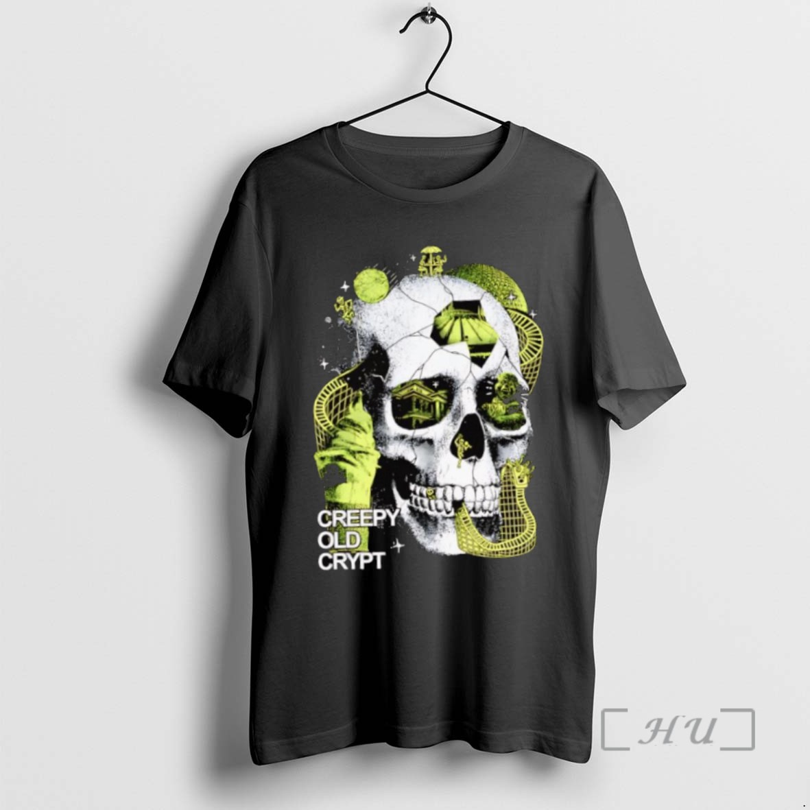 Officials Creepy Old Crypt Skull Theme Parks Shirts Sweater Hoodie