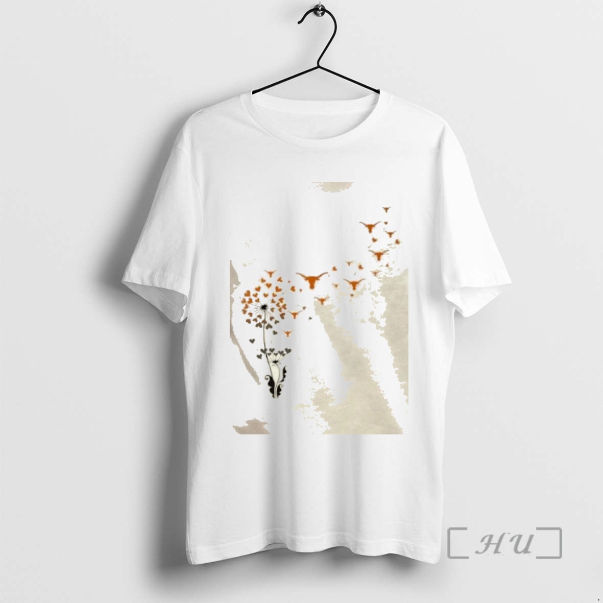 Officials Dandelion Flower Texas Longhorn Football Logo T Shirts Sweater Hoodie