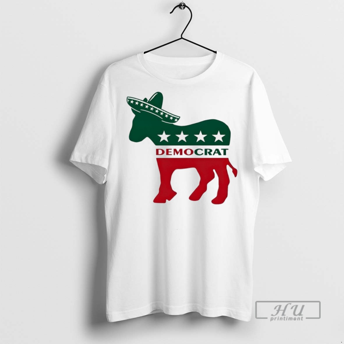 Officials Democrat Donkey Republic Wearing Mexican Hat Cinco De Mayo T Shirt Sweatshirt