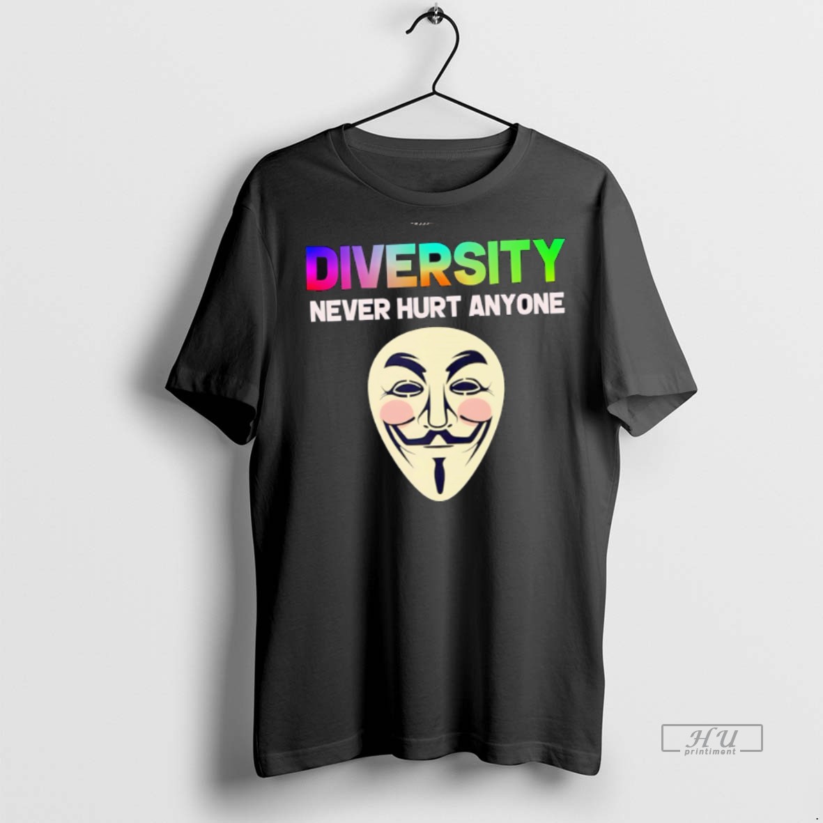 Officials Diversity Never Hurt Anyone Mask T Shirt Sweater Hoodie