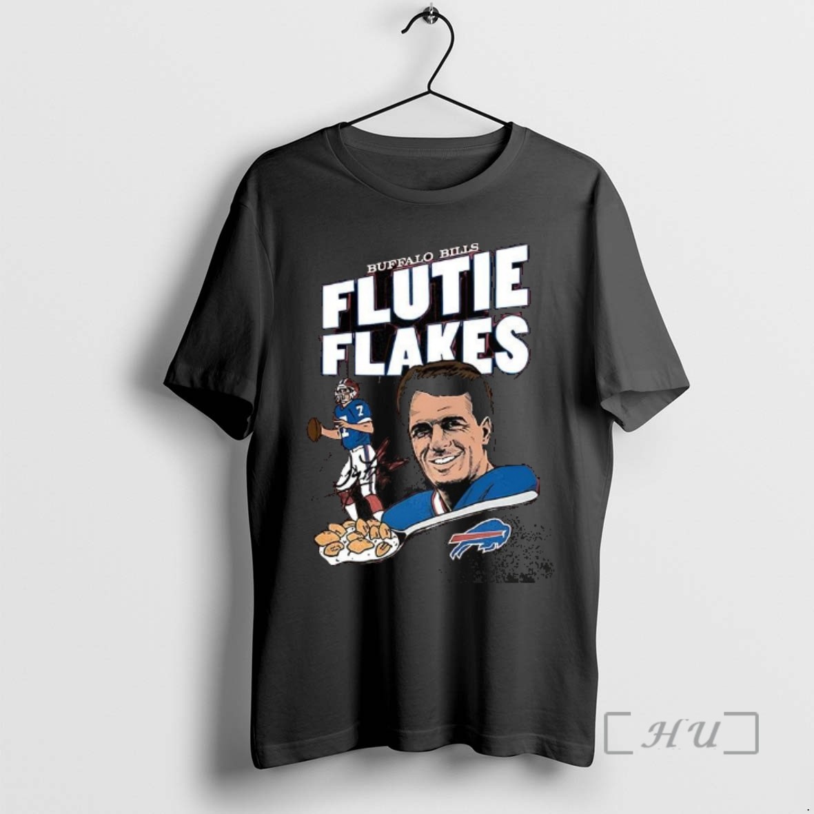Officials Doug Flutie Buffalo Bills Football Cereal Boxes Flutie Flakes Signature Tee Sweater Hoodie