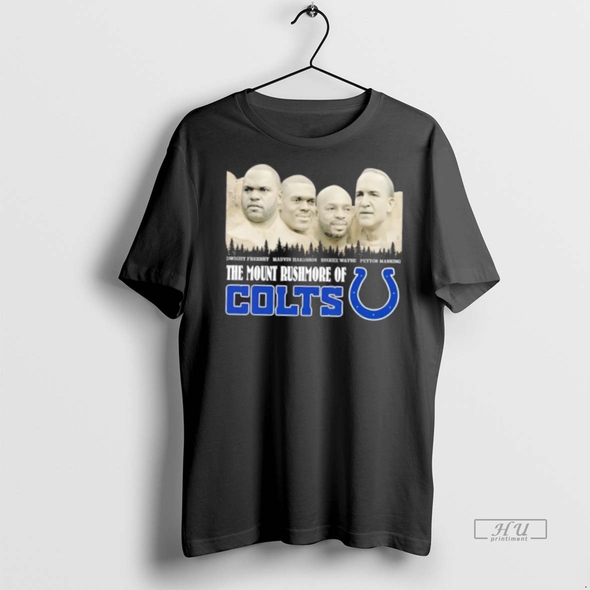 Officials Dwight Freeney Marvin Harrision Reggie Wayne Peyton Manning The Mount Rushmore Of Indianapolis Colts Tee Shirt Sweater Hoodie