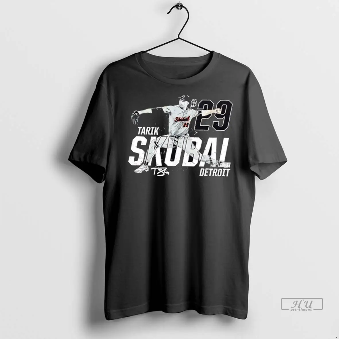 Officials Dynamic Pose Tarik Skubal Detroit Baseball Player T Shirts Sweatshirt