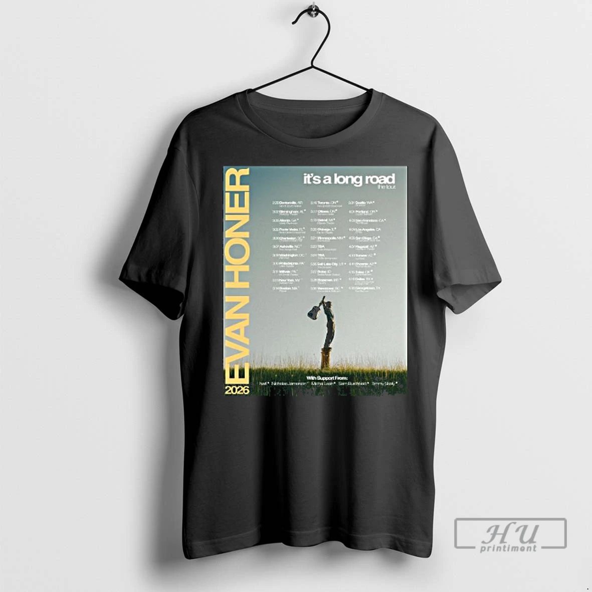 Officials Evan Honer Its A Long Road The Tour 2026 Long Sleve T Shirt Sweatshirt