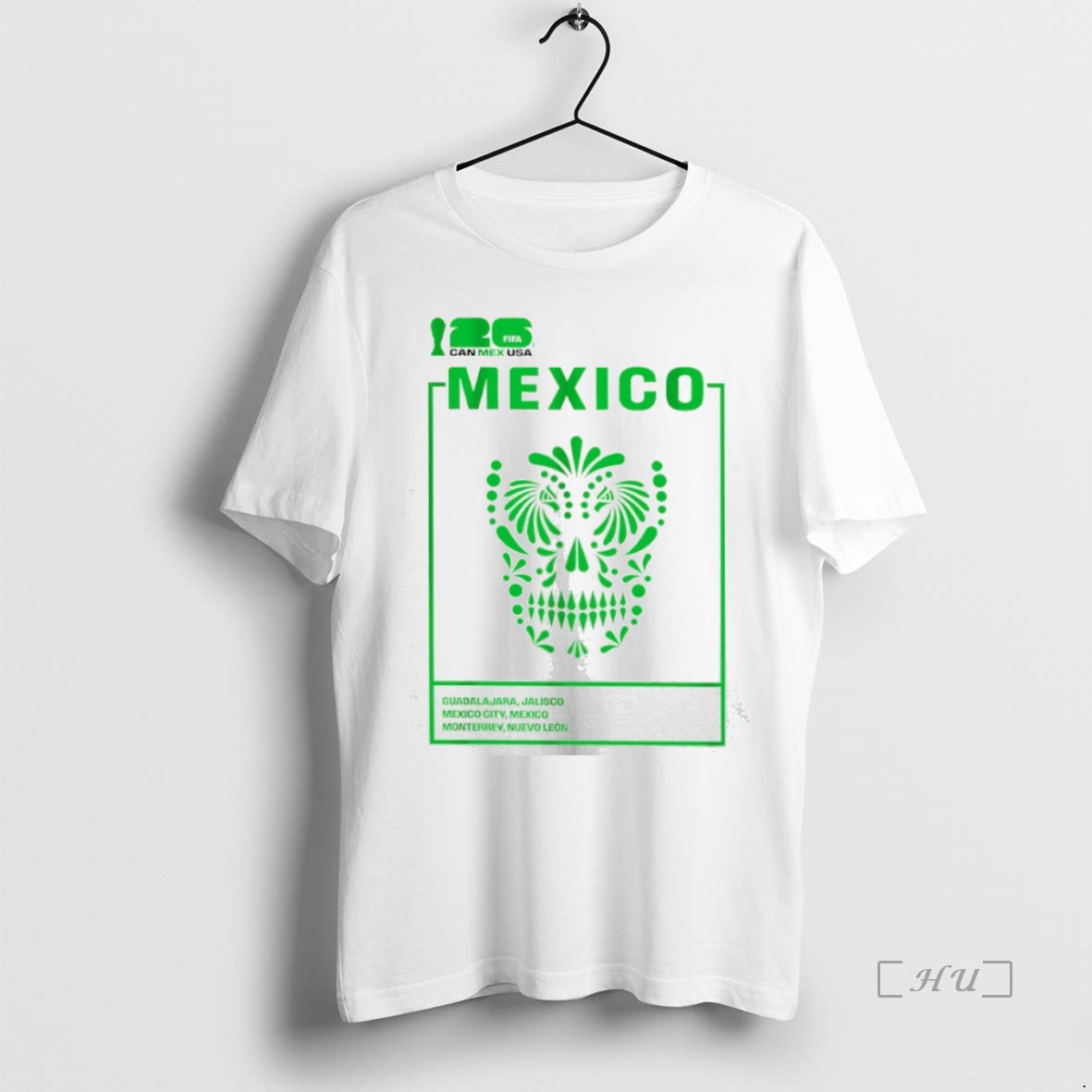 Officials Fifa World Cup 2026 Mexico Sugar Skull T Shirts Sweater Hoodie