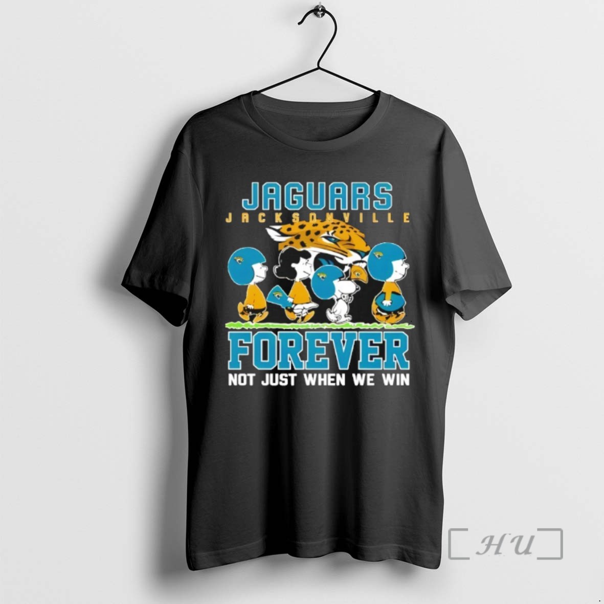 Officials Forever Jacksonville Jaguars Not Just When We Win Peanuts Snoopy Walking Tee Shirt Sweater Hoodie