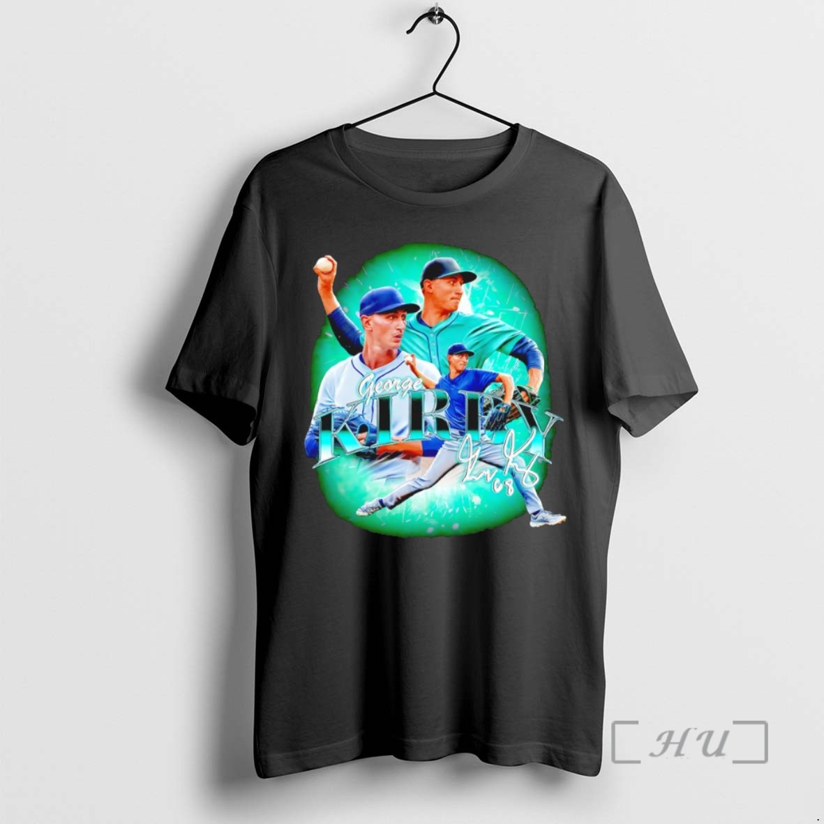 Officials George Kirby Seattle Mariners Starting Pitcher Signature Graphic T Shirt Sweater Hoodie