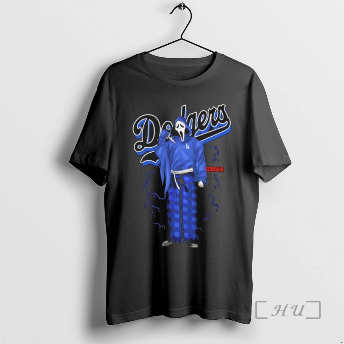 Officials Ghostface Scream X Los Angeles Dodgers T Shirts Sweater Hoodie