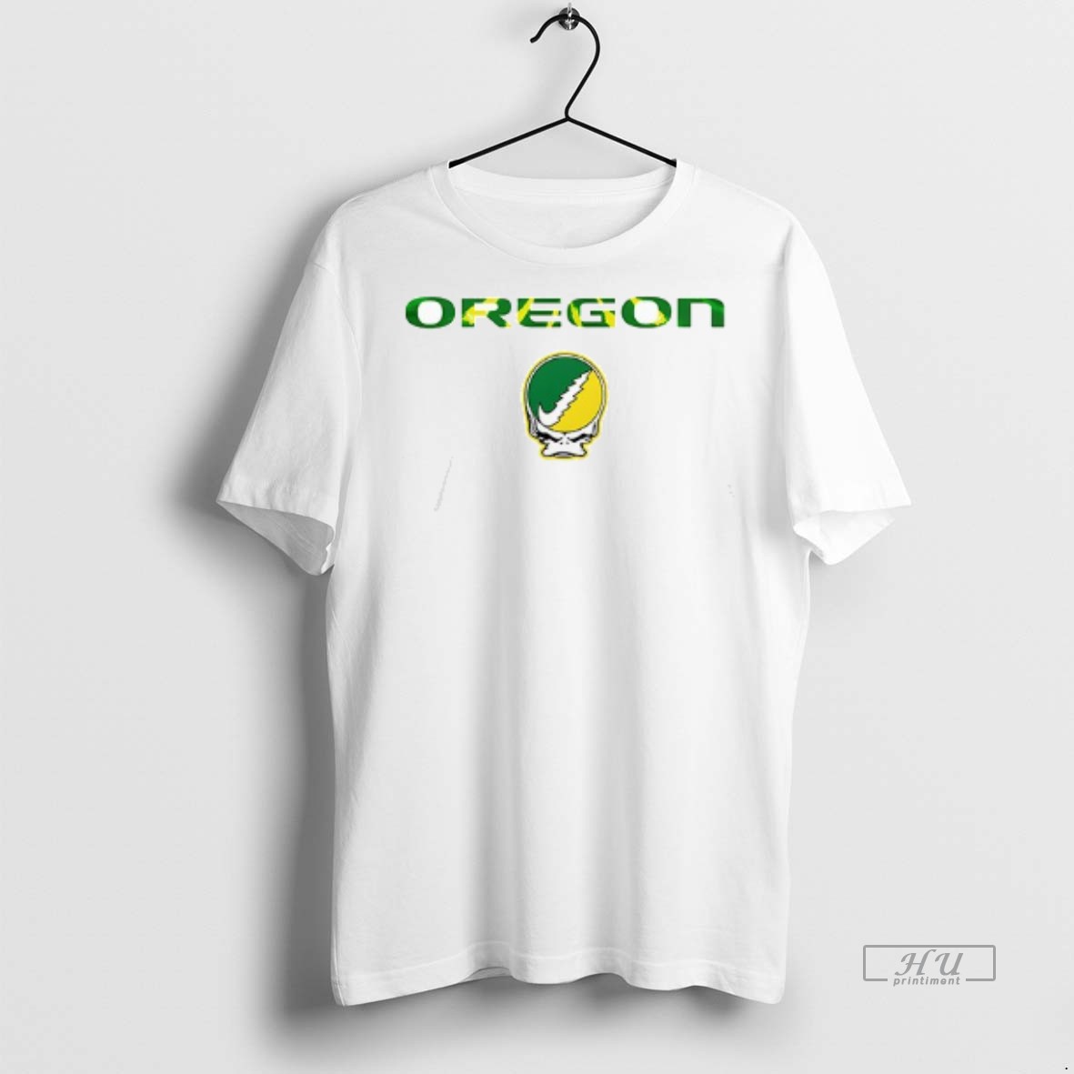 Officials Grateful Dead X Oregon Ducks Mascot Parody Double Sided Graphic Tee Shirt Sweater Hoodie