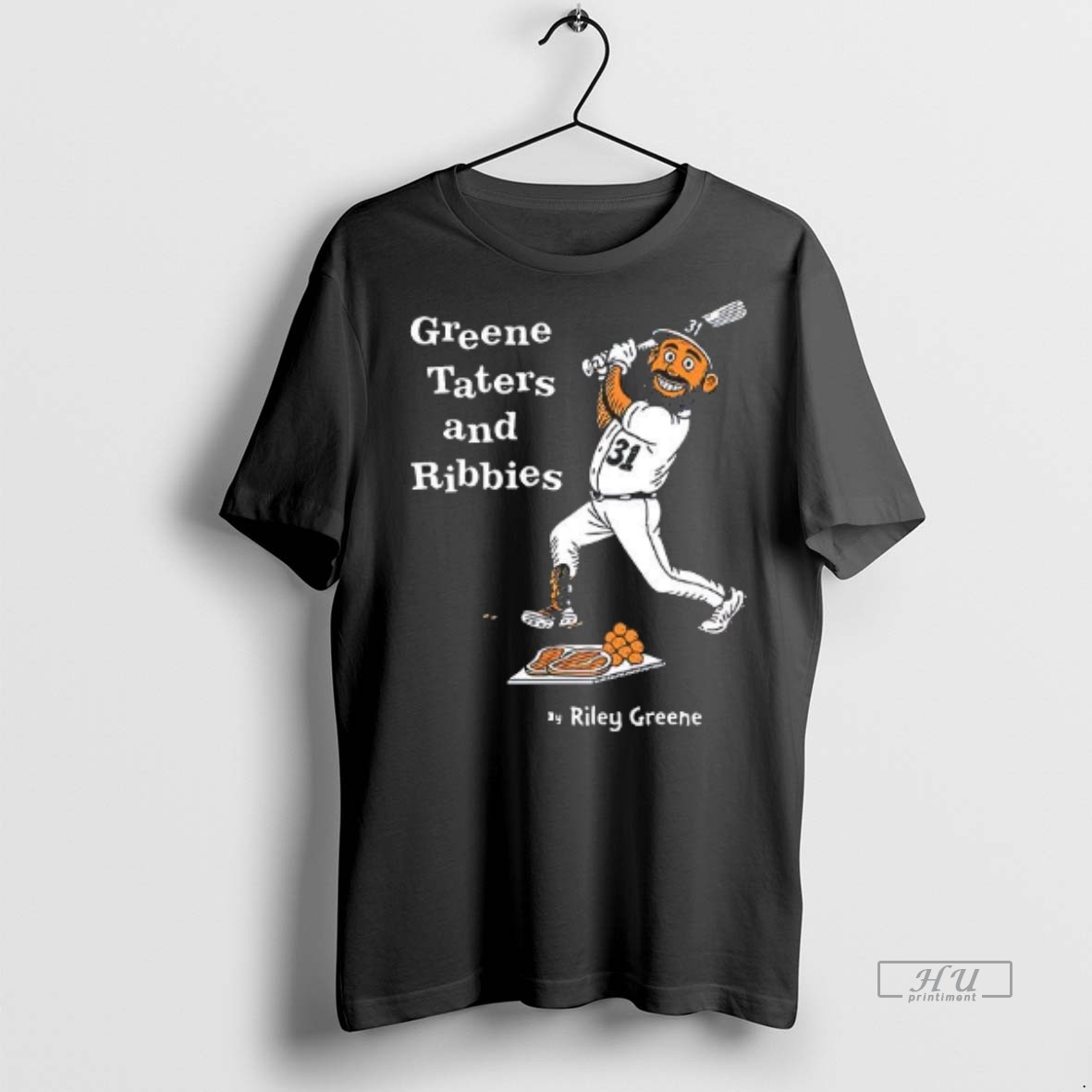 Officials Greene Taters And Ribbies Cartoon Detroit Tigers Tee Shirt Sweater Hoodie