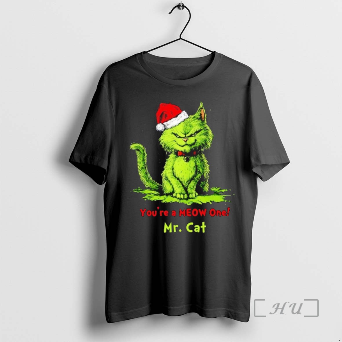 Officials Grinch Cat Youre A Meow One Mr Cat Christmas T Shirt Sweater Hoodie
