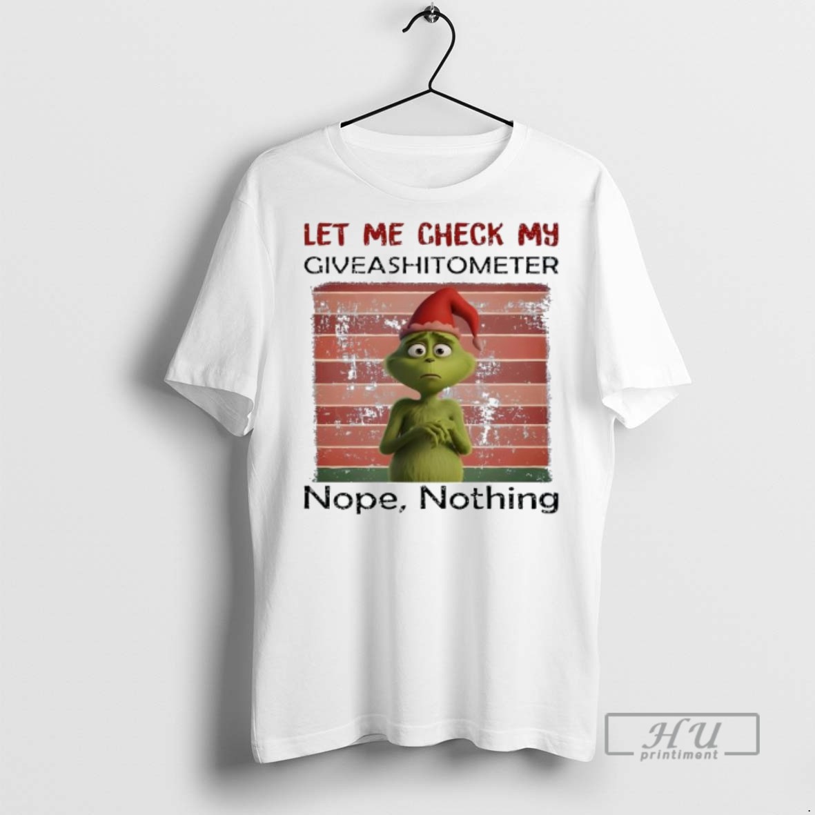 Officials Grinch Christmas Let Me Check My Giveashitometer Nope Nothing T Shirt Sweatshirt