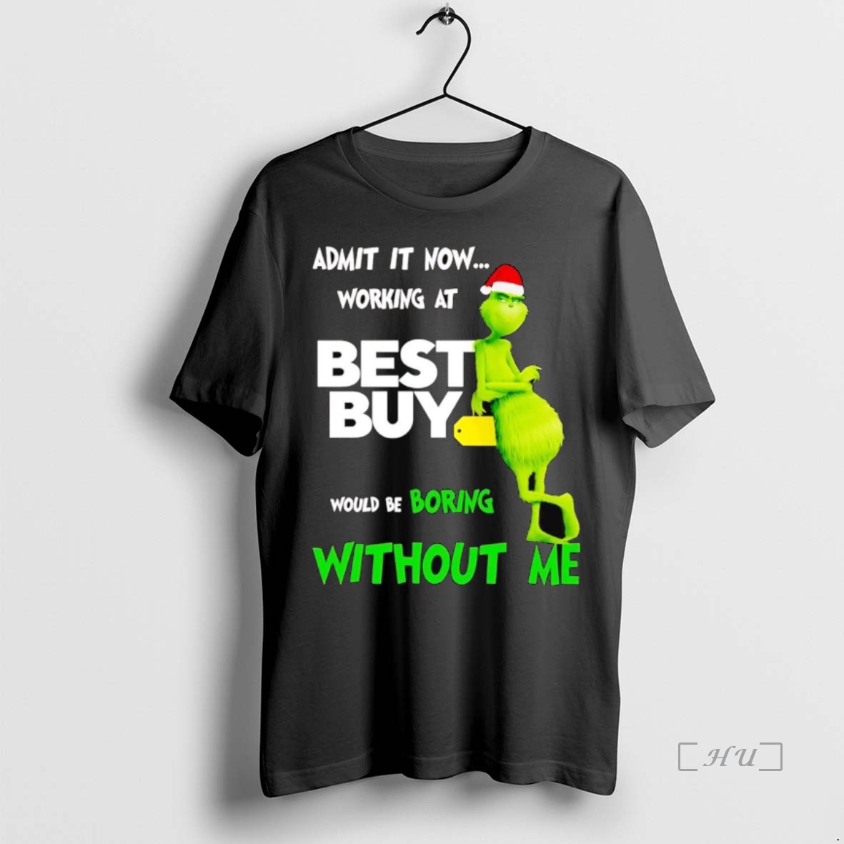 Officials Grinch Admit It Now Working At Best Buy Christmas T Shirts Sweater Hoodie