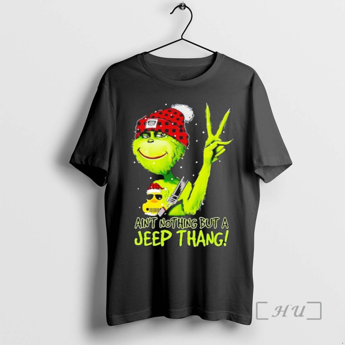 Officials Grinch Aint Nothingbut A Jeep Thang Christmas T Shirt Sweater Hoodie
