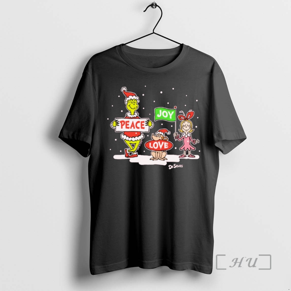 Officials Grinch And Friends Peace Love Joy Christmas T Shirt Sweater Hoodie