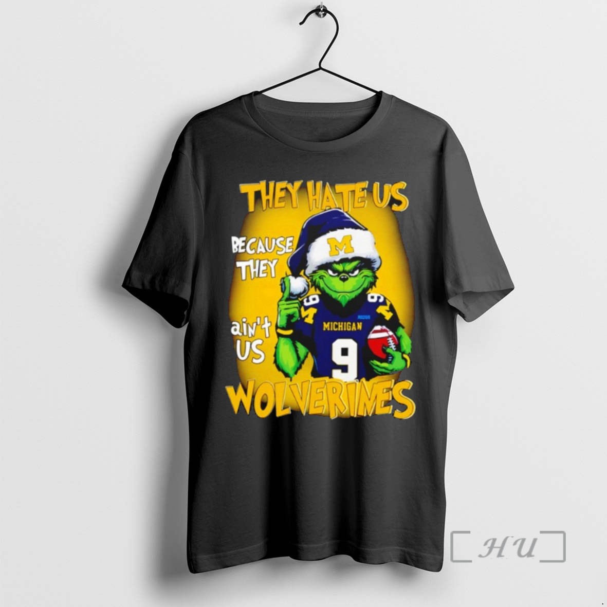 Officials Grinch They Hate Us Because They Aint Us Michigan Wolverines Shirts Sweater Hoodie