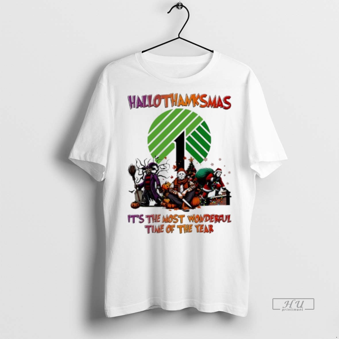 Officials Halloween Movies Dollar Tree Hallothanksmas Its The Most Wonderful Time Of The Year Tee Shirt Sweater Hoodie