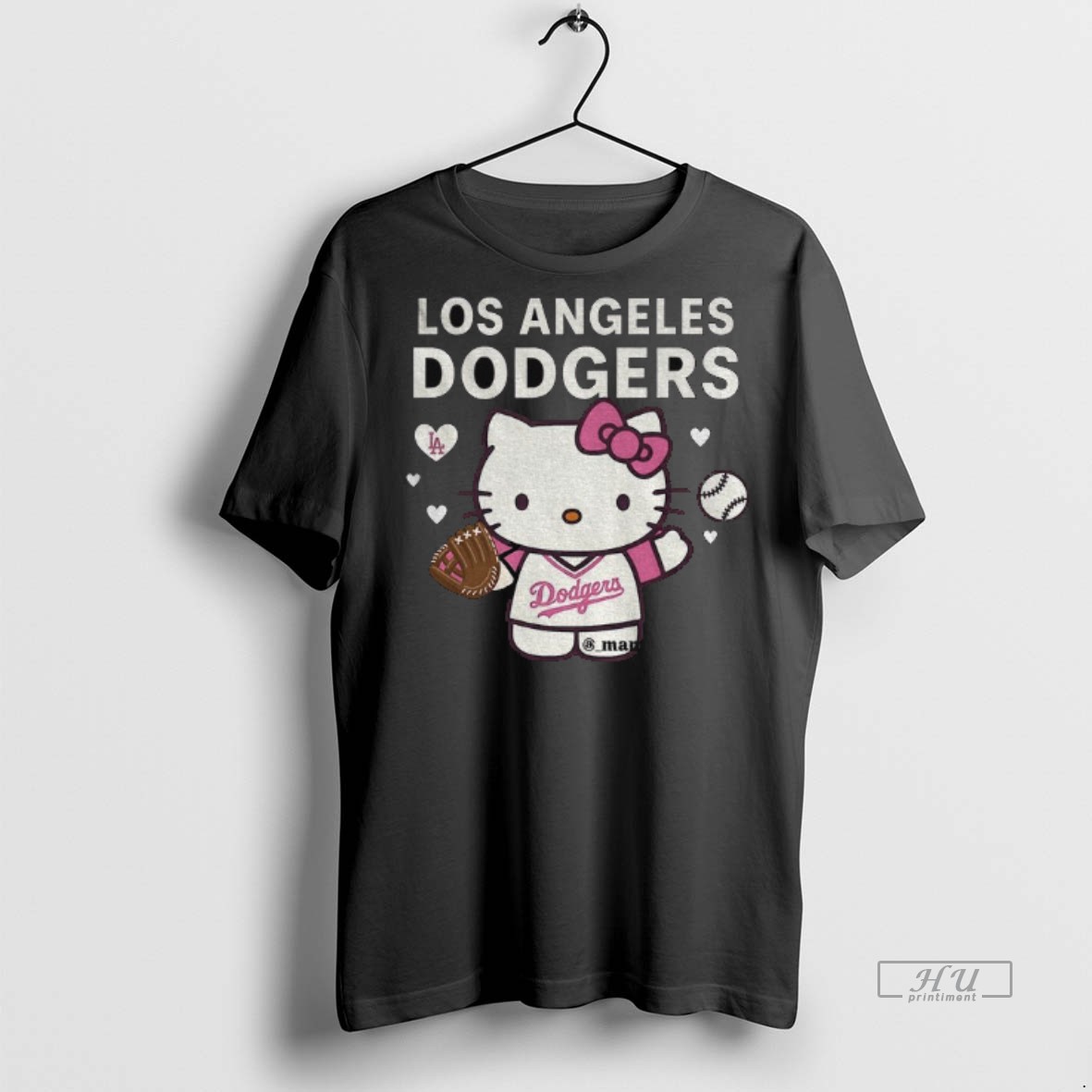 Officials Hello Kitty Los Angeles Dodgers Baseball Mlb 2025 Tee Shirt Sweater Hoodie