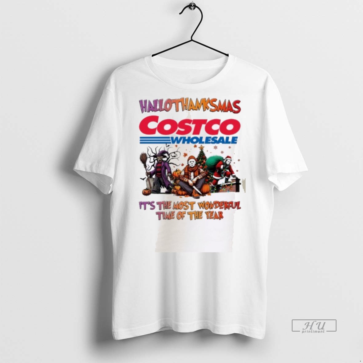 Officials Horror Character X Costco Wholesale Hallothanksmas Its The Most Wonderful Time Of The Year Shirt Sweater Hoodie