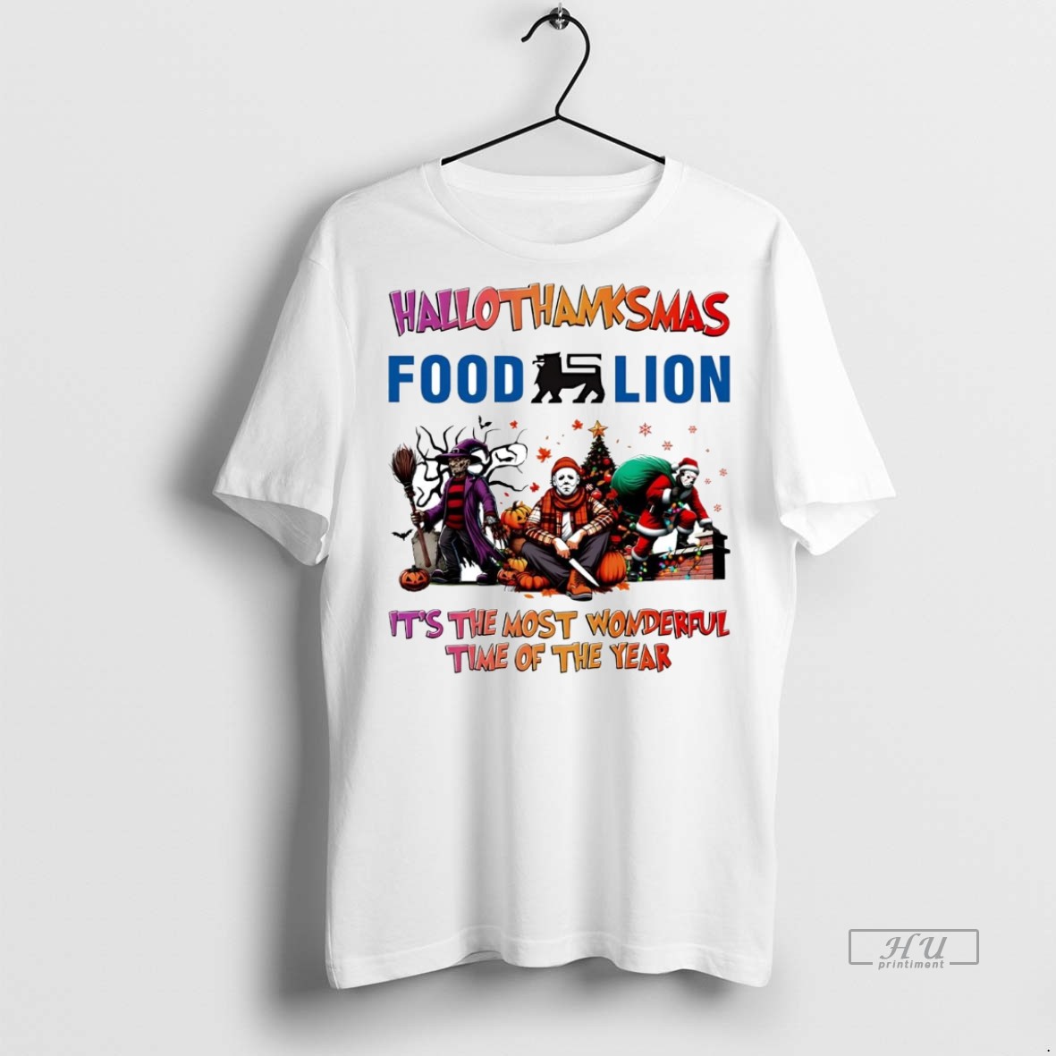Officials Horror Movies Food Lion Hallothanksmas Its The Most Wonderful Time Tee Shirt Sweater Hoodie