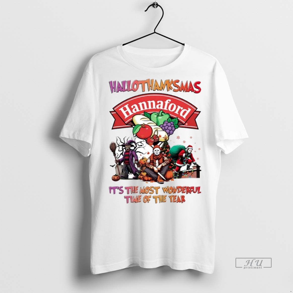 Officials Horror Movies Hannaford Hallothanksmas Its The Most Wonderful Time Tee Shirt Sweater Hoodie