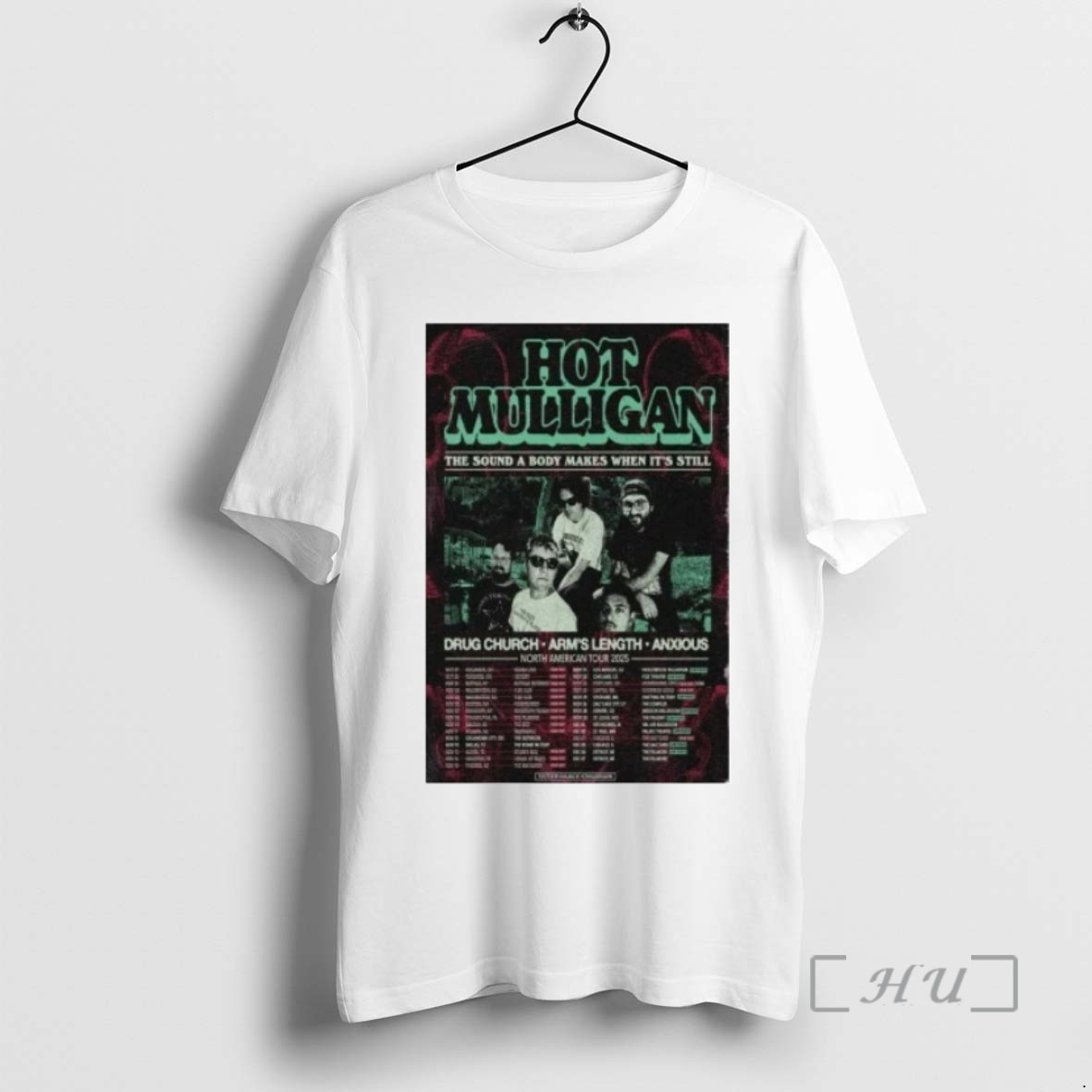 Officials Hot Mulligan North America Tour 2025 Concert T Shirt Sweater Hoodie