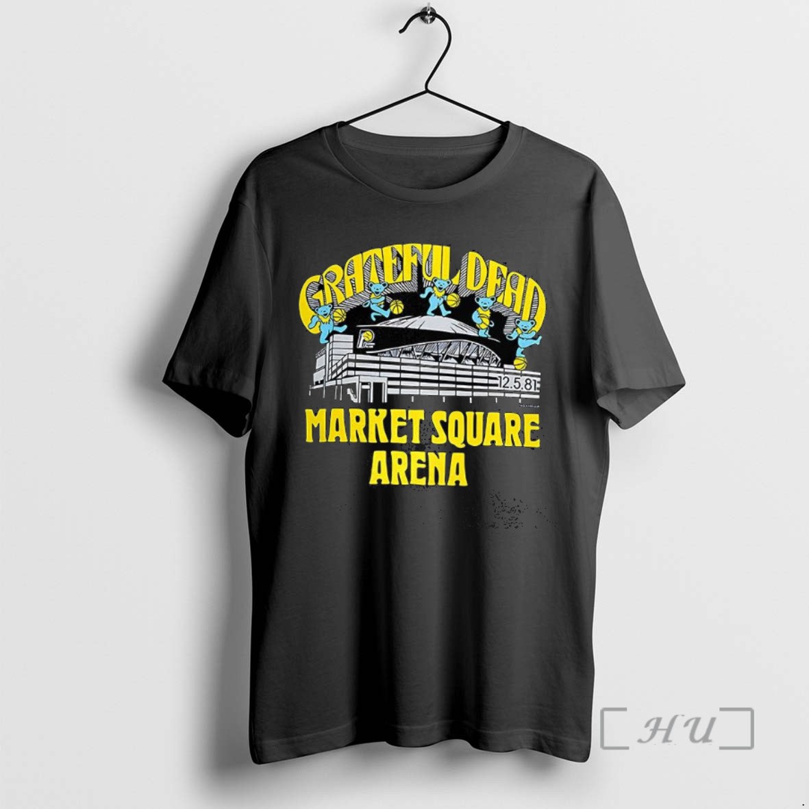 Officials Indiana Pacers Basketball Grateful Bears Market Square Arena Graphic T Shirt Sweater Hoodie
