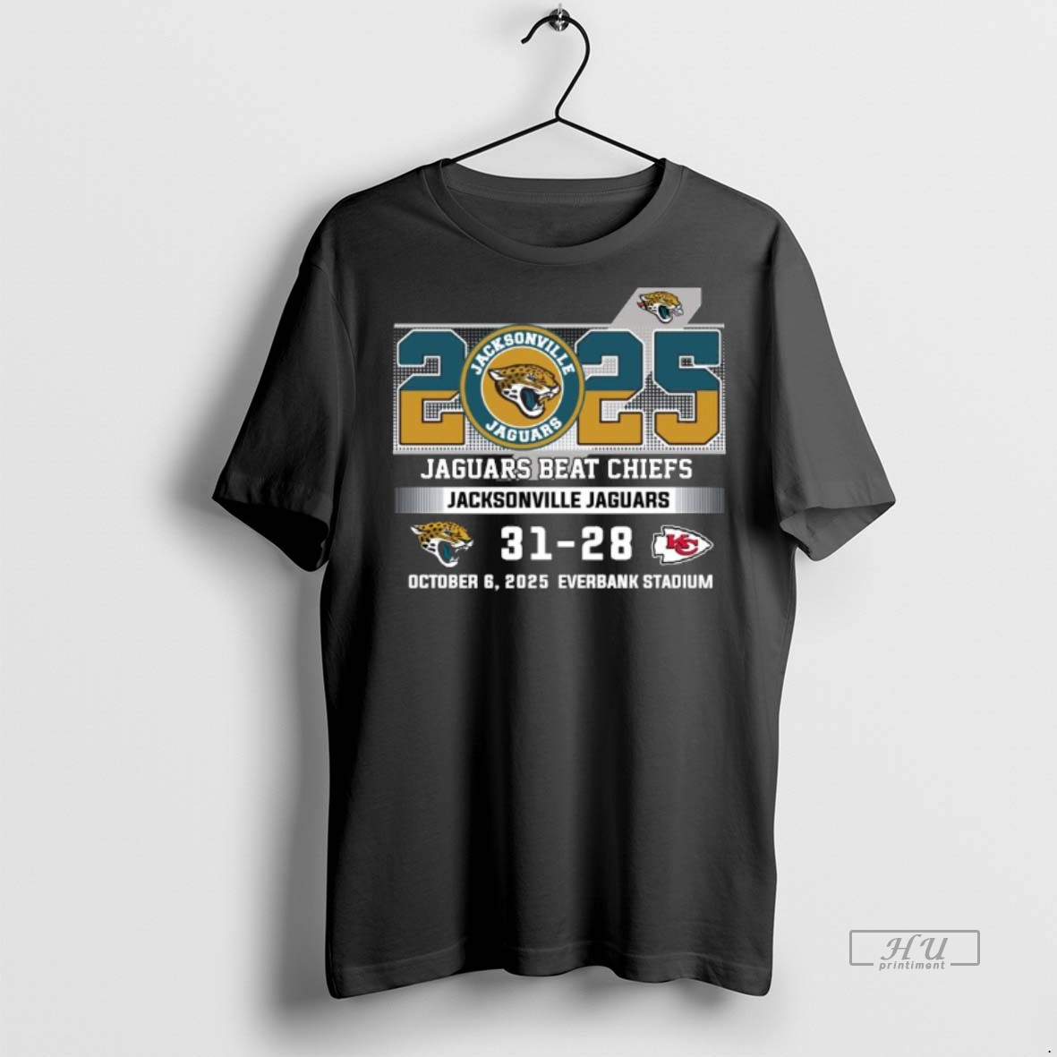 Officials Jacksonville Jaguars 2025 Jaguars Beat Chiefs 31 28 Score Tee Shirt Sweater Hoodie