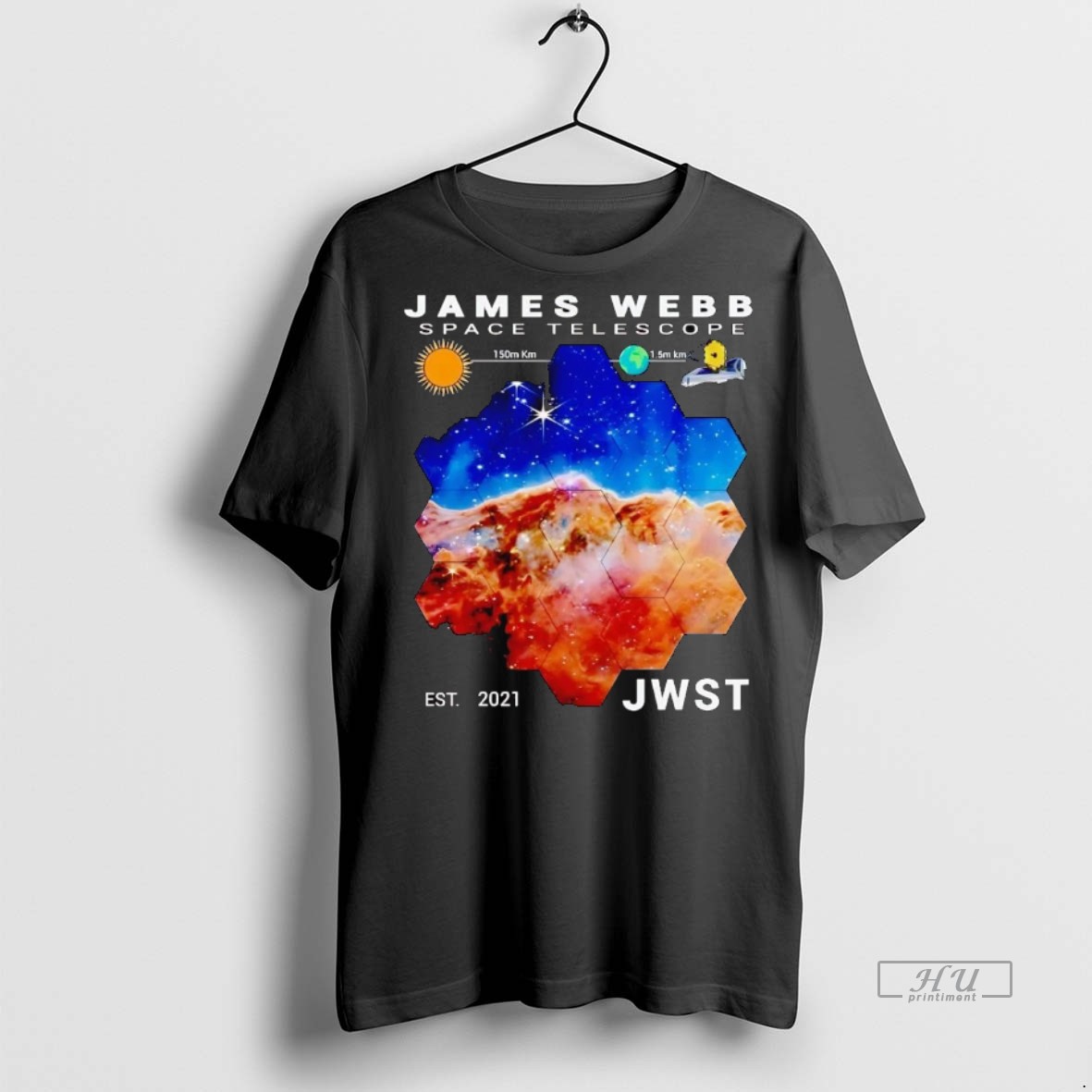 Officials James Webb Space Telescope Est 2021 Jwst Tee Shirt Sweater Hoodie