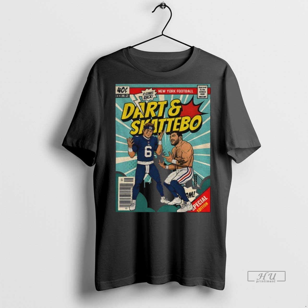Officials Jaxson Dart And Cam Skattebo Comic It Comes Back Ny Football Tee Shirt Sweater Hoodie