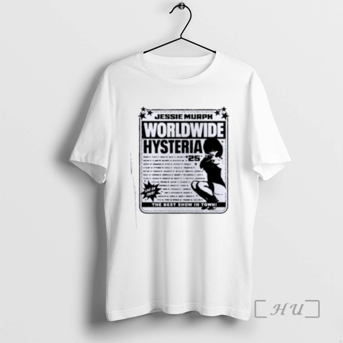 Officials Jessie Murph Worldwide Hysteria Live On Tour 2025 The Best Show In Town T Shirt Sweater Hoodie