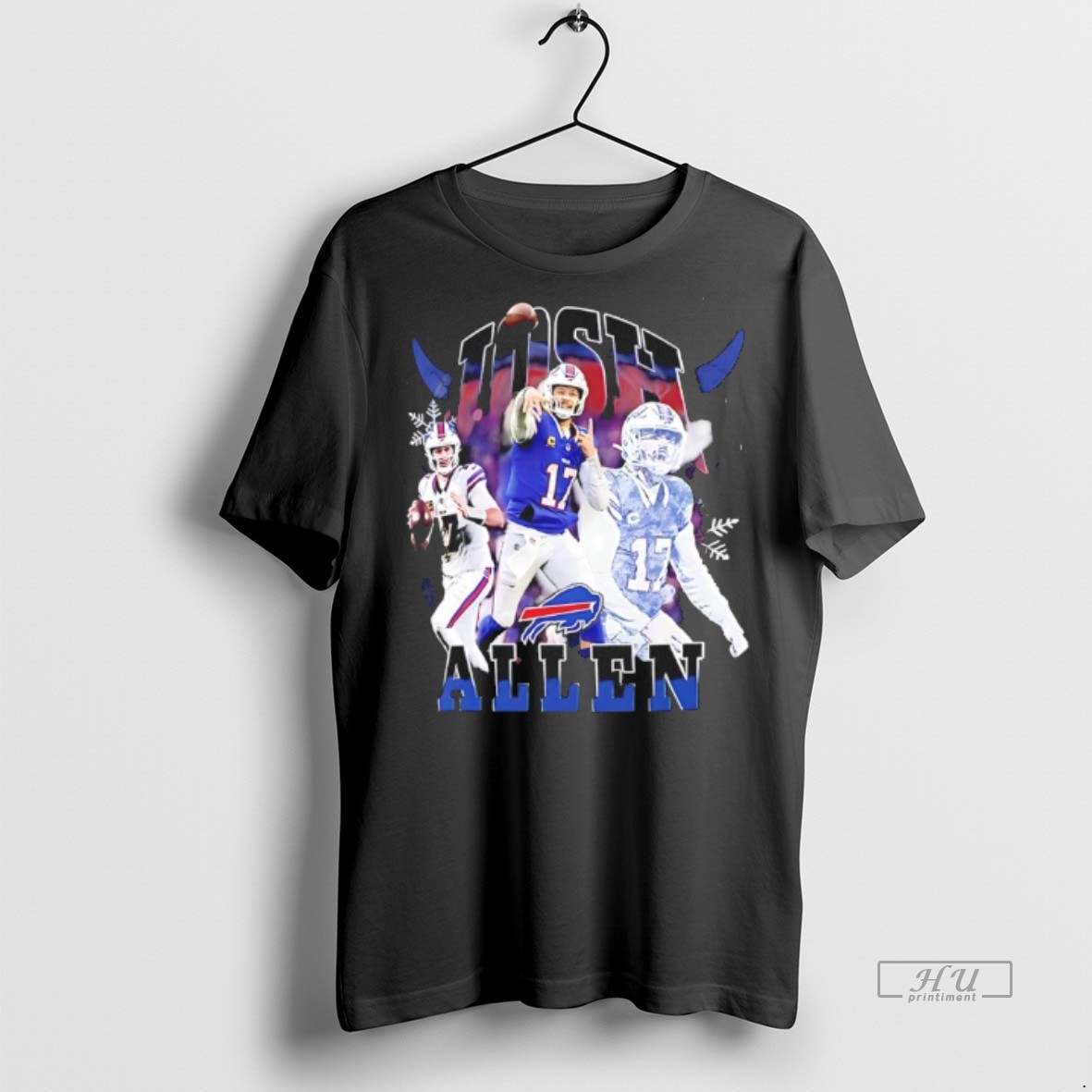 Officials Josh Allen Buffalo Bills Snowflakes Notorious Graphic Tee Shirt Sweater Hoodie