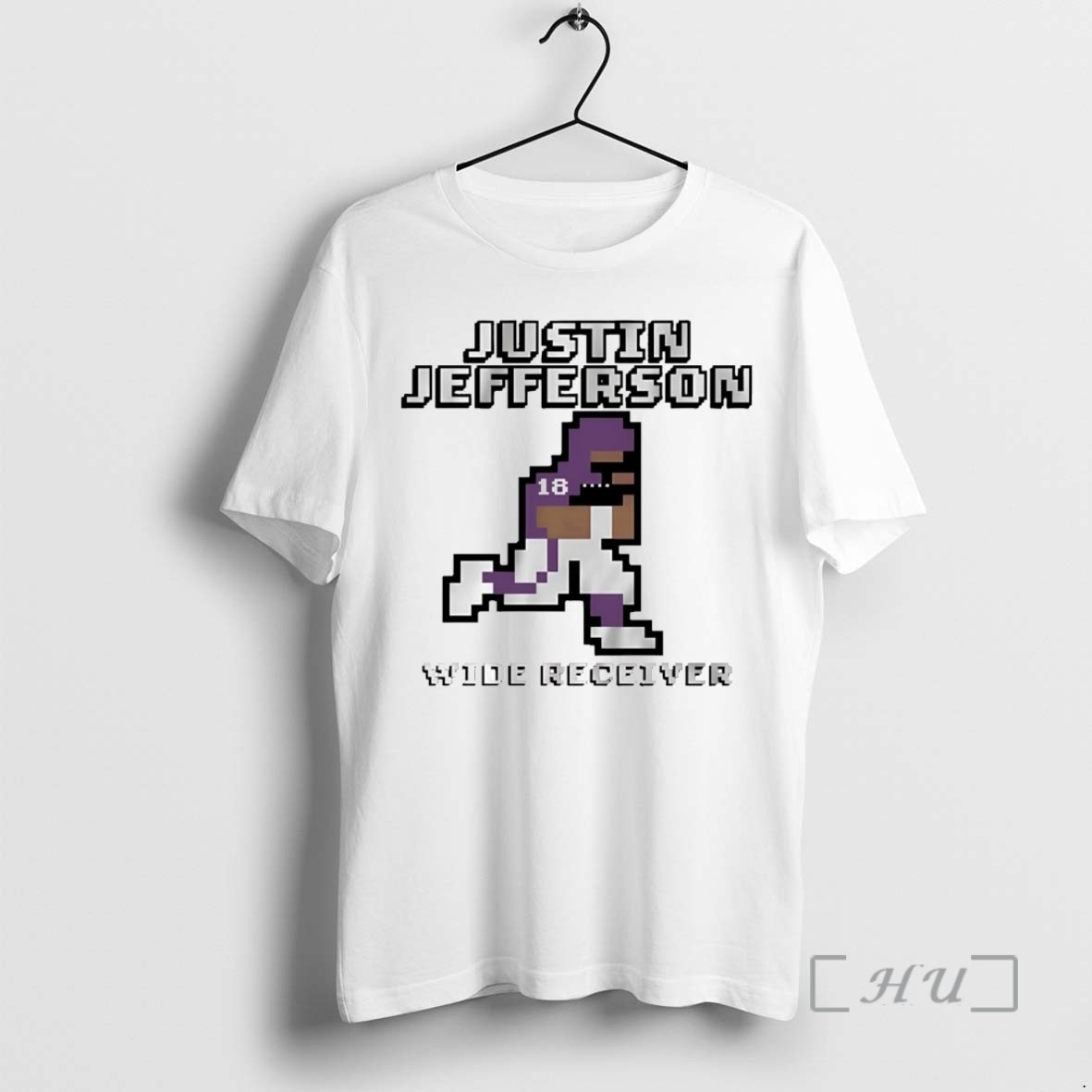 Officials Justin Jefferson Wide Receiver Baller Pixel Vikings T Shirt Sweater Hoodie