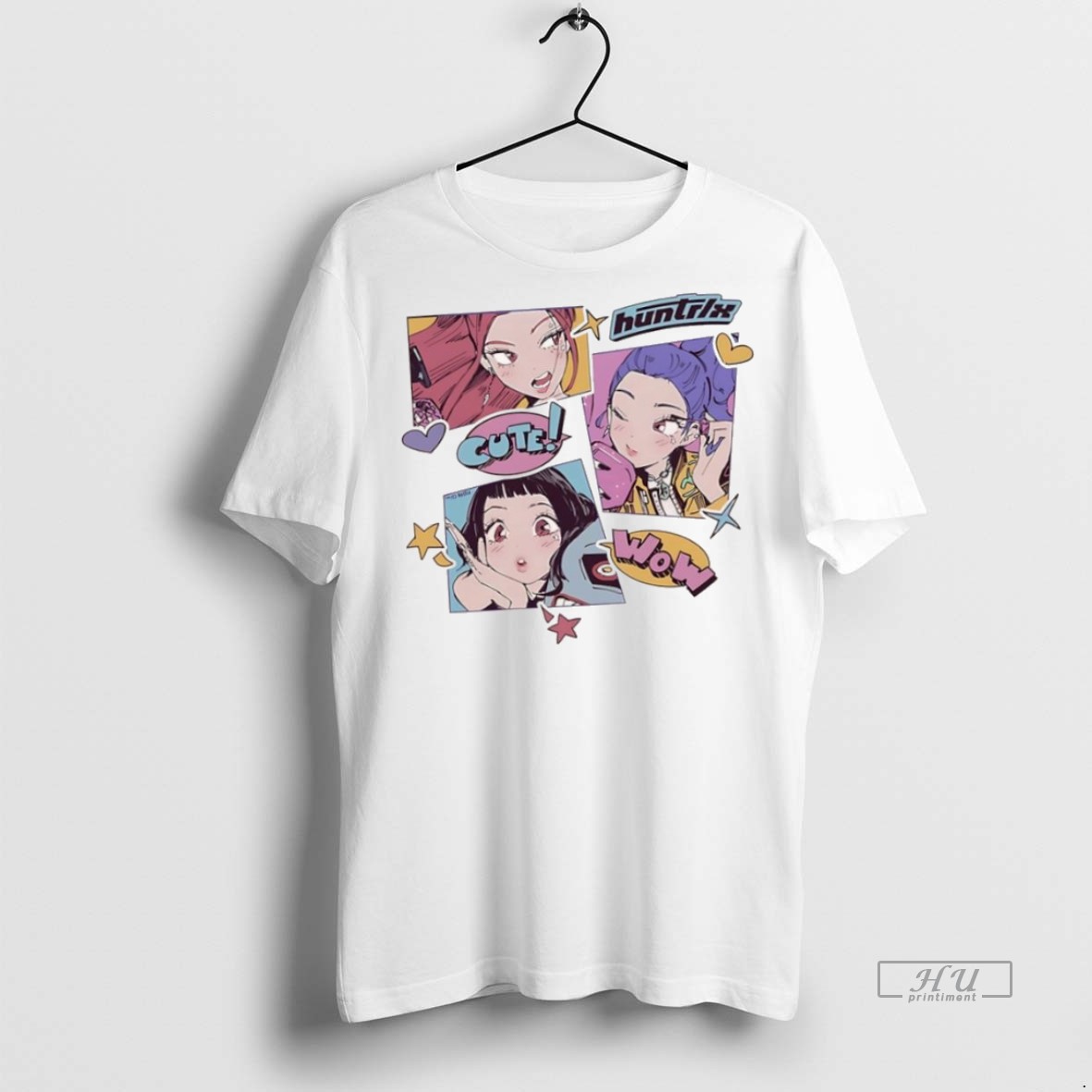 Officials Kpop Demon Hunters Chracters Cute Wow Tee Shirt Sweater Hoodie