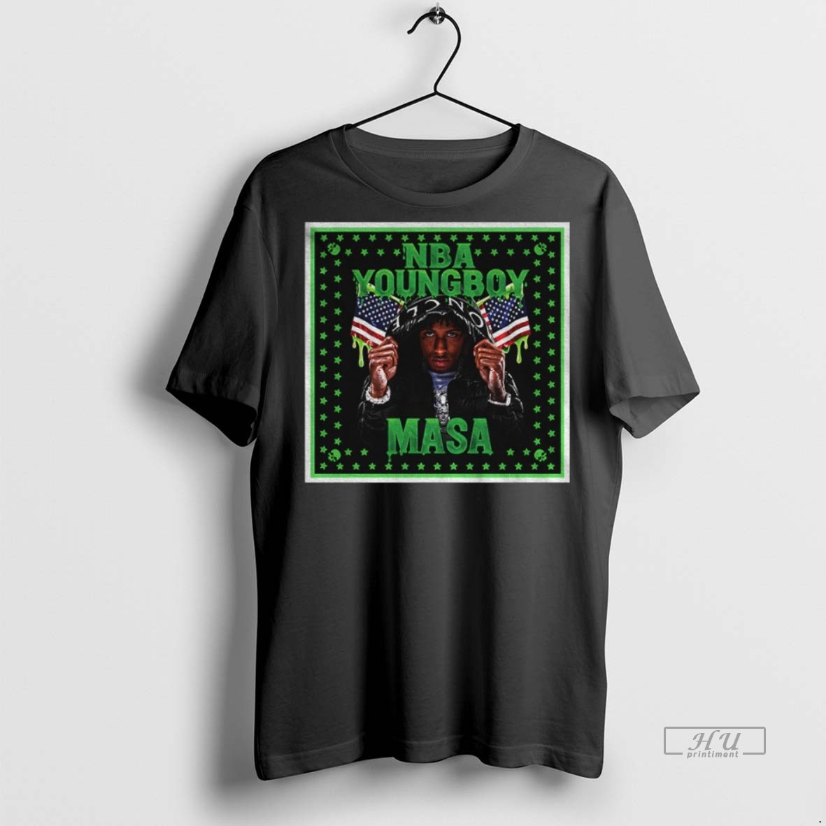 Officials Kentrell Desean Gaulden Nba Youngboy Masa I Just Got A New Gun American Flag Tee Shirt Sweater Hoodie