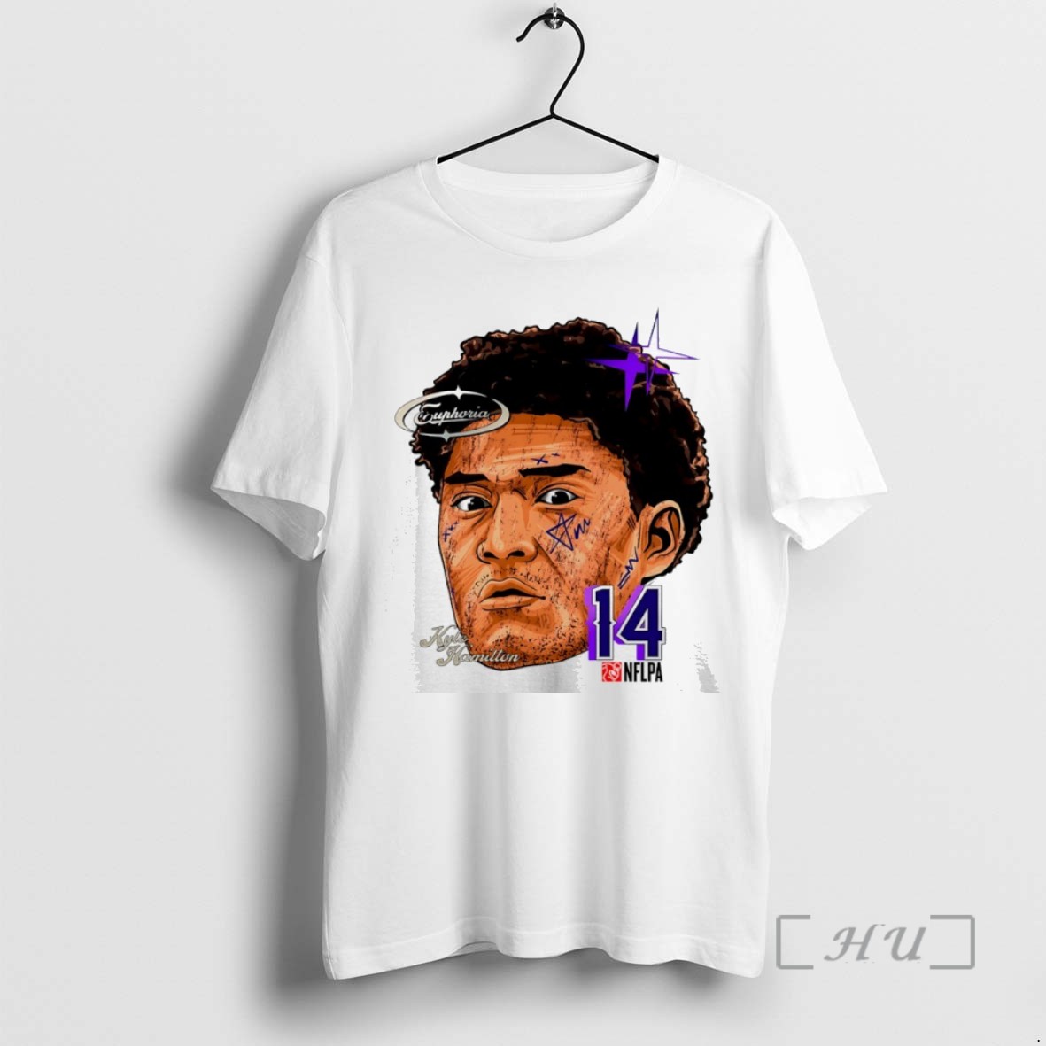 Officials Kyle Hamilton 14 Baltimore Ravens Big Head Comic T Shirt Sweater Hoodie
