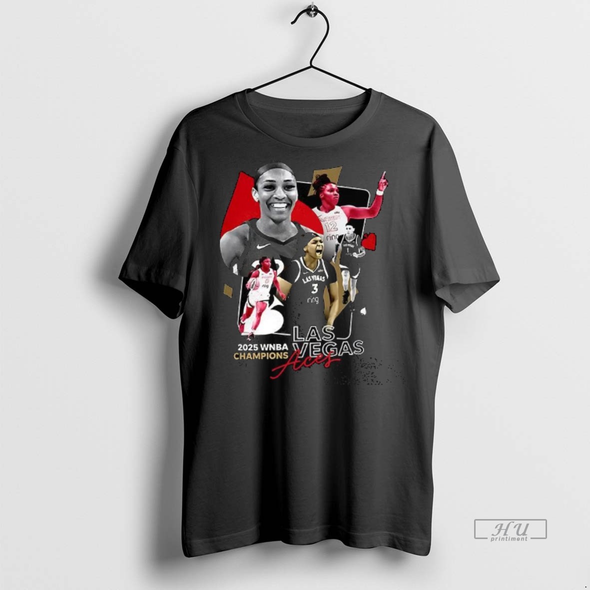 Officials Las Vegas Aces Aja Wilson 2025 Wnba Champions Signature Tee Shirt Sweater Hoodie