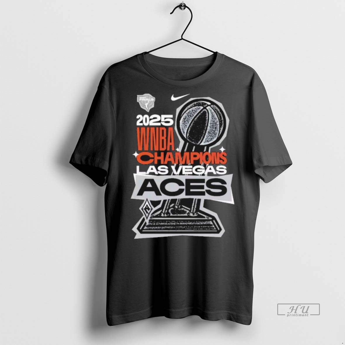 Officials Las Vegas Aces Nike 2025 Wnba Finals Champions Trophy Tee Shirt Sweater Hoodie
